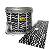 Pearl Championship Maple Snare Drum Slip (Old) - Wave Brush Strokes Black and White (Neutral)