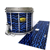 Pearl Championship Maple Snare Drum Slip (Old) - Wave Brush Strokes Blue and Black (Blue)