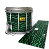 Pearl Championship Maple Snare Drum Slip (Old) - Wave Brush Strokes Green and Black (Green)