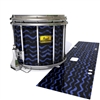 Pearl Championship Maple Snare Drum Slip (Old) - Wave Brush Strokes Navy Blue and Black (Blue)