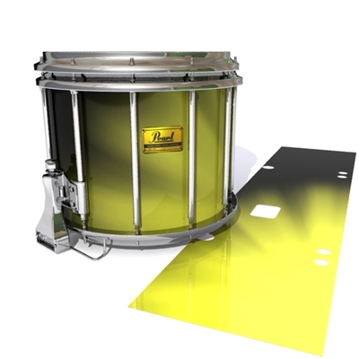 Pearl Championship Maple Snare Drum Slip (Old) - Yellow Light Rays (Themed)