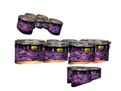 Pearl Championship Maple Tenor Drum Slips - Alien Purple Grain