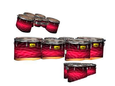 Pearl Championship Maple Tenor Drum Slips - Molten Pink