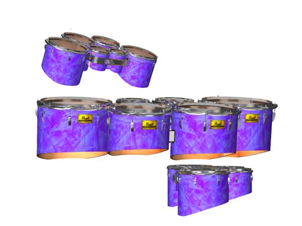 Pearl Championship Maple Tenor Drum Slips - Purple Cosmic Glass