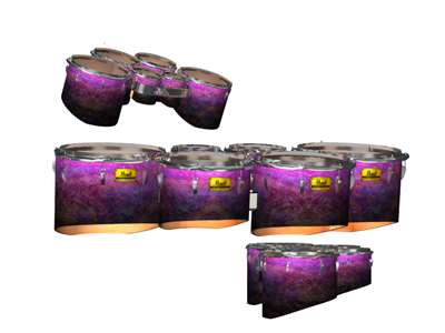 Pearl Championship Maple Tenor Drum Slips - Purple Dream Fade