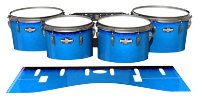 Pearl Championship CarbonCore Tenor Drum Slips - Bermuda Blue (Blue)