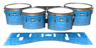 Pearl Championship CarbonCore Tenor Drum Slips - Blue Ice (Blue)