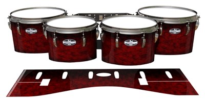 Pearl Championship CarbonCore Tenor Drum Slips - Burning Embers (red)