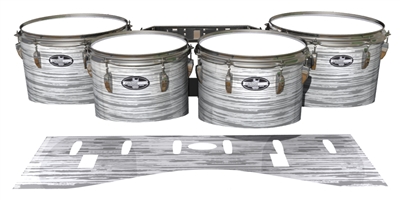 Pearl Championship CarbonCore Tenor Drum Slips - Chaos Brush Strokes Grey and White (Neutral)