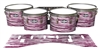 Pearl Championship CarbonCore Tenor Drum Slips - Chaos Brush Strokes Maroon and White (Red)