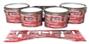 Pearl Championship CarbonCore Tenor Drum Slips - Chaos Brush Strokes Red and White (Red)