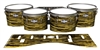 Pearl Championship CarbonCore Tenor Drum Slips - Chaos Brush Strokes Yellow and Black (Yellow)