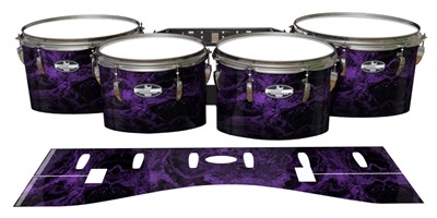 Pearl Championship CarbonCore Tenor Drum Slips - Coast GEO Marble Fade (Purple)