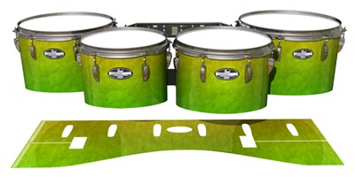 Pearl Championship CarbonCore Tenor Drum Slips - Cool Lemon Lime (Green)