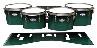 Pearl Championship CarbonCore Tenor Drum Slips - Deep Viridian Fade (Green)