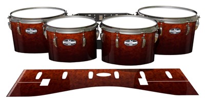 Pearl Championship CarbonCore Tenor Drum Slips - Hot Lava (Orange)