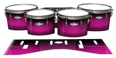 Pearl Championship CarbonCore Tenor Drum Slips - Hot Pink Stain Fade (Pink)