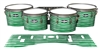 Pearl Championship CarbonCore Tenor Drum Slips - Lateral Brush Strokes Green and White (Green)