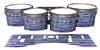 Pearl Championship CarbonCore Tenor Drum Slips - Lateral Brush Strokes Navy Blue and White (Blue)