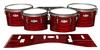 Pearl Championship CarbonCore Tenor Drum Slips - Lateral Brush Strokes Red and Black (Red)