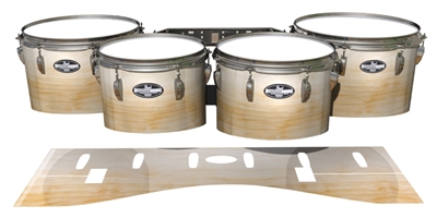 Pearl Championship CarbonCore Tenor Drum Slips - Maple Woodgrain White Fade (Neutral)