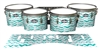 Pearl Championship CarbonCore Tenor Drum Slips - Wave Brush Strokes Aqua and White (Green) (Blue)