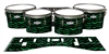 Pearl Championship CarbonCore Tenor Drum Slips - Wave Brush Strokes Green and Black (Green)