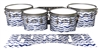 Pearl Championship CarbonCore Tenor Drum Slips - Wave Brush Strokes Navy Blue and White (Blue)