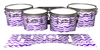 Pearl Championship CarbonCore Tenor Drum Slips - Wave Brush Strokes Purple and White (Purple)