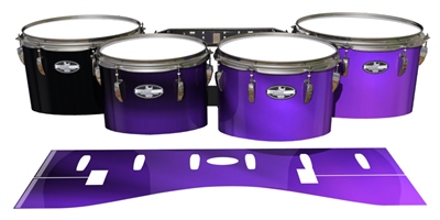 Pearl Championship CarbonCore Tenor Drum Slips - Purple Light Rays (Themed)