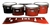 Pearl Championship CarbonCore Tenor Drum Slips - Red Light Rays (Themed)