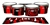 Pearl Championship CarbonCore Tenor Drum Slips - Red Vortex Illusion (Themed)