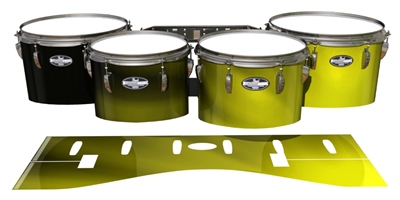 Pearl Championship CarbonCore Tenor Drum Slips - Yellow Light Rays (Themed)