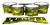 Pearl Championship CarbonCore Tenor Drum Slips - Yellow Smokey Clouds (Themed)