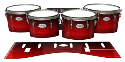 Pearl Championship Maple Tenor Drum Slips - Active Red (Red)