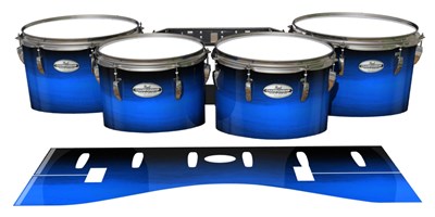 Pearl Championship Maple Tenor Drum Slips - Azure Stain Fade (Blue)
