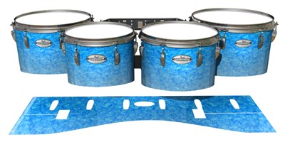 Pearl Championship Maple Tenor Drum Slips - Blue Ice (Blue)