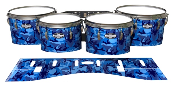 Pearl Championship Maple Tenor Drum Slips - Blue Wing Traditional Camouflage (Blue)