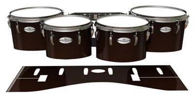 Pearl Championship Maple Tenor Drum Slips - Burnt Carbon Fade (Orange)