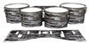 Pearl Championship Maple Tenor Drum Slips - Chaos Brush Strokes Black and White (Neutral)