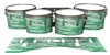 Pearl Championship Maple Tenor Drum Slips - Chaos Brush Strokes Green and White (Green)