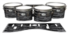 Pearl Championship Maple Tenor Drum Slips - Chaos Brush Strokes Grey and Black (Neutral)