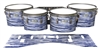 Pearl Championship Maple Tenor Drum Slips - Chaos Brush Strokes Navy Blue and White (Blue)