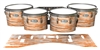 Pearl Championship Maple Tenor Drum Slips - Chaos Brush Strokes Orange and White (Orange)