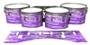 Pearl Championship Maple Tenor Drum Slips - Chaos Brush Strokes Purple and White (Purple)