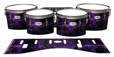 Pearl Championship Maple Tenor Drum Slips - Coast GEO Marble Fade (Purple)