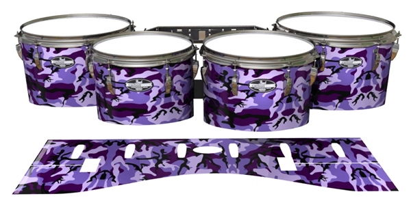 Pearl Championship Maple Tenor Drum Slips - Coastline Dusk Traditional Camouflage (Purple)
