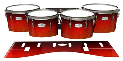 Pearl Championship Maple Tenor Drum Slips - Coral Sunset (Orange)