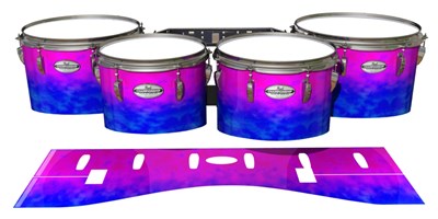 Pearl Championship Maple Tenor Drum Slips - Cotton Candy (Blue) (Pink)