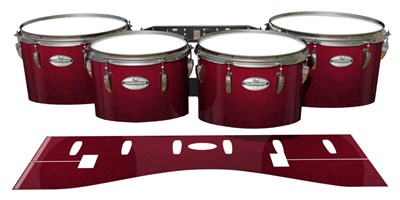 Pearl Championship Maple Tenor Drum Slips - Crimson Depth (Red)